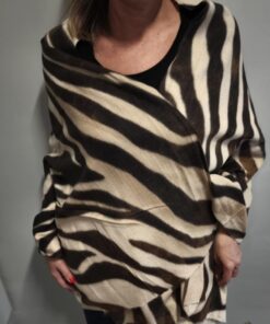 Πασμίνα Μαλλί Βισκόζη Γαλλική Classic Leopard