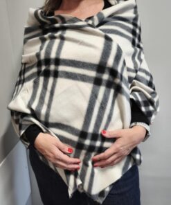 Πασμίνα Κασμίρι Βισκόζη Γαλλική Scotch Λευκό