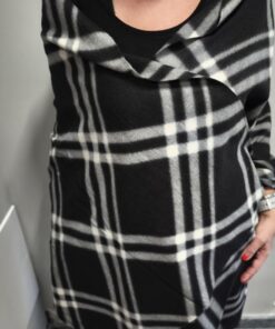 Πασμίνα Κασμίρι Βισκόζη Γαλλική Scotch Μαύρο