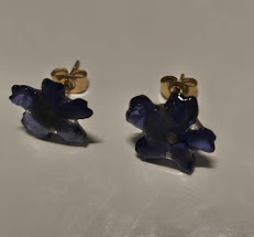 ΣΚΟΥΛΑΡΙΚΙ Μπλε βερβένα, ατσάλινο επιχρυσωμένο καρφί